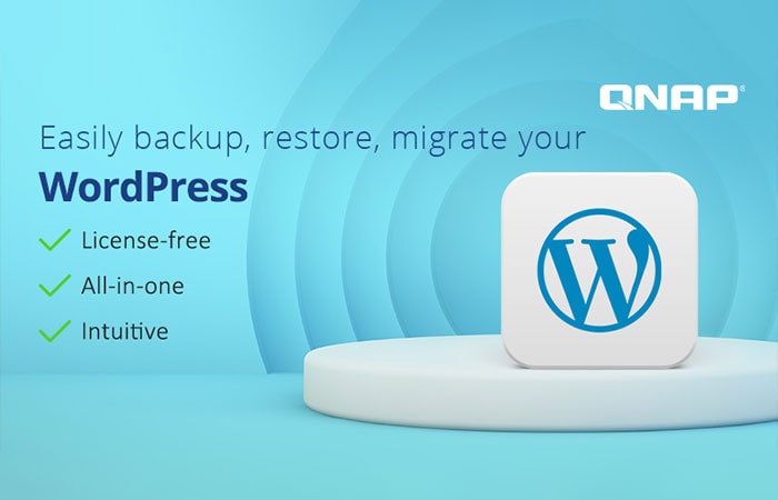نرم افزار پشتیبان گیری کیونپ از WordPress نسخه پشتیبان و بازیابی